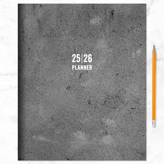 TF Publishing 2025-2026 Concrete Large Monthly Planner